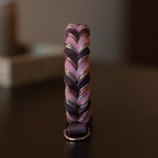 Halvstryp Lila & Ljusrosa - 33cm