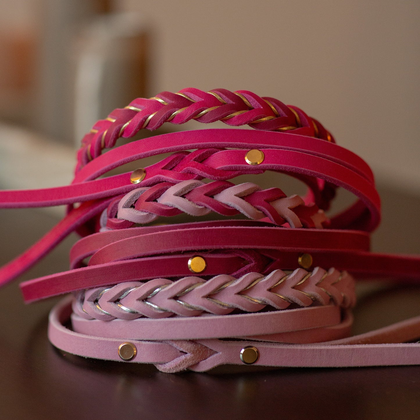 Retrieverkoppel Ljusrosa