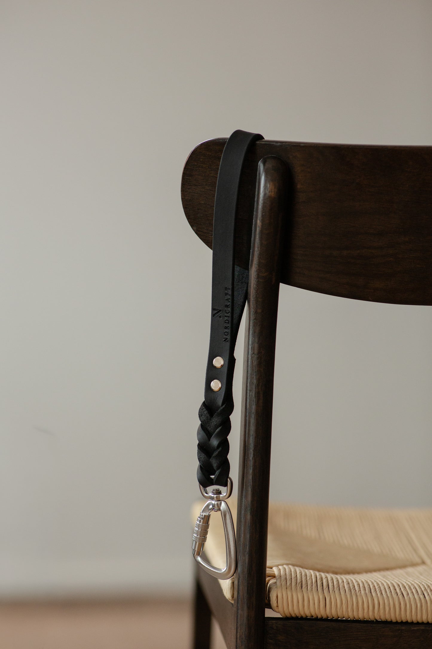 Handtag - Cognac med twistlock