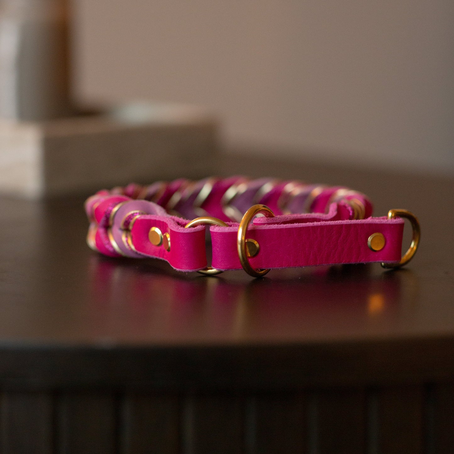 Halvstryp Starkrosa & Ljusrosa - 40cm