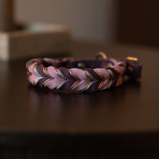 Halvstryp Lila & Ljusrosa - 33cm