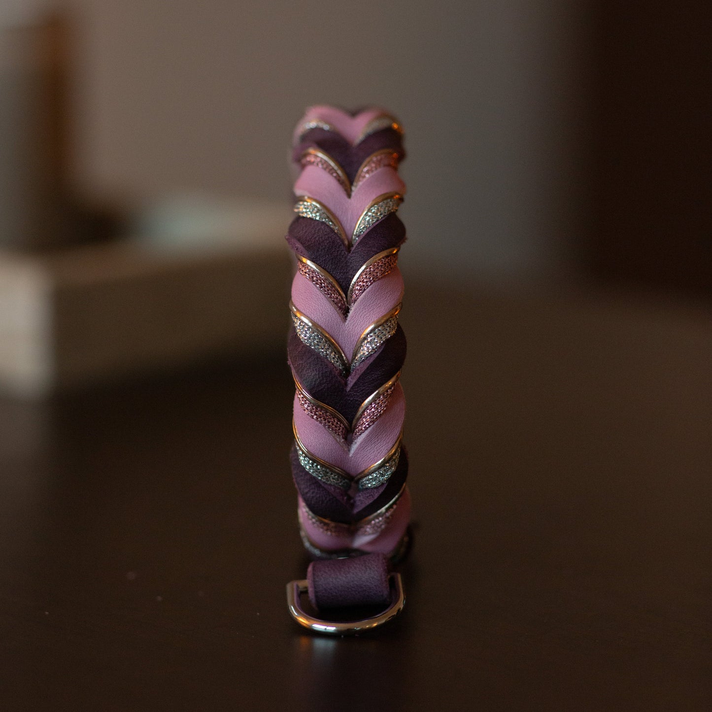 Halvstryp Lila & Ljusrosa - 33cm