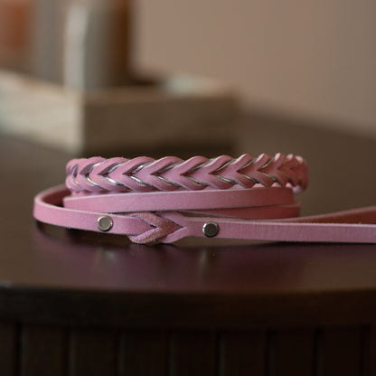 Retrieverkoppel Ljusrosa