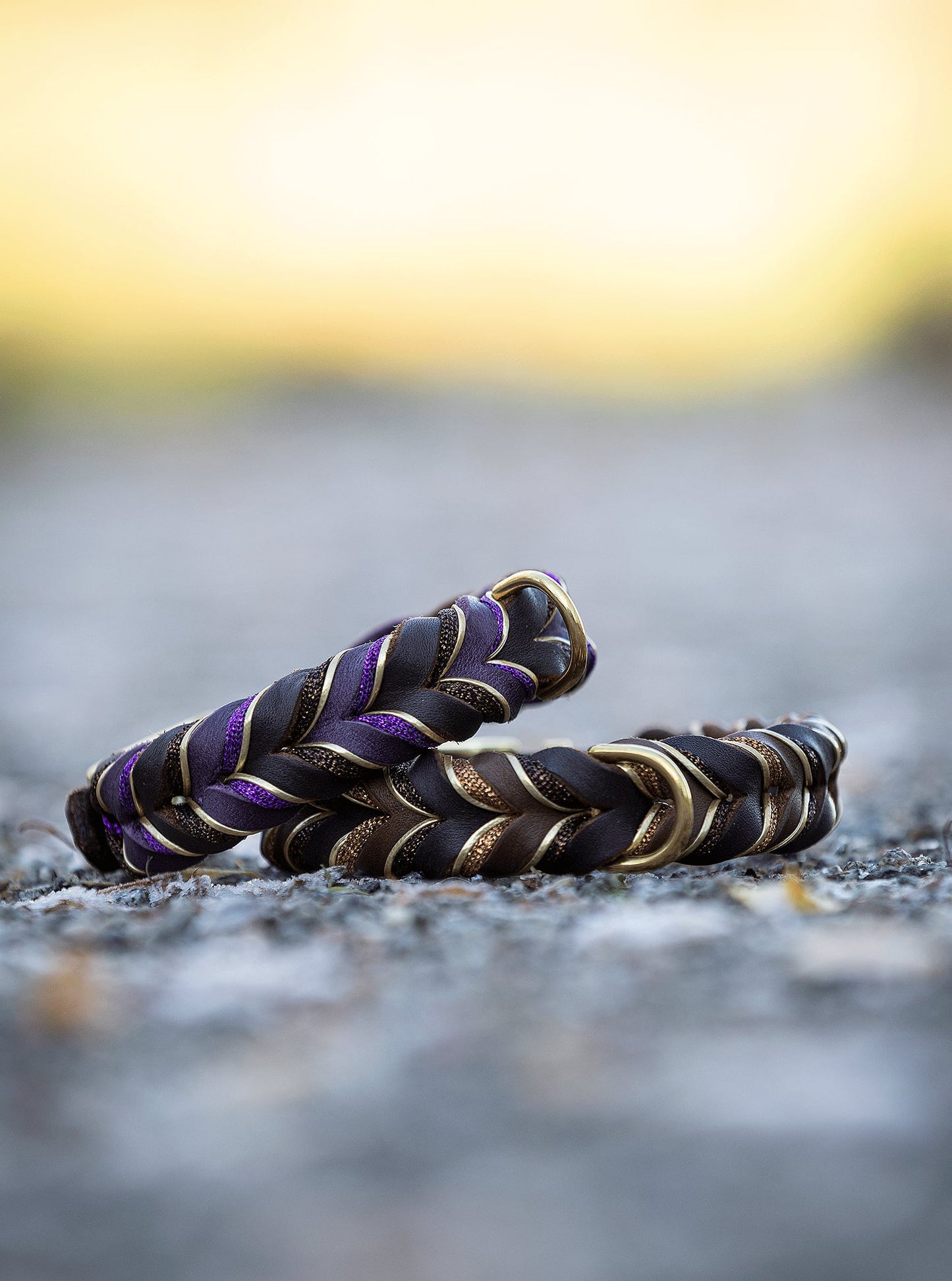 Halvstryp - Brun & Nougat 32cm