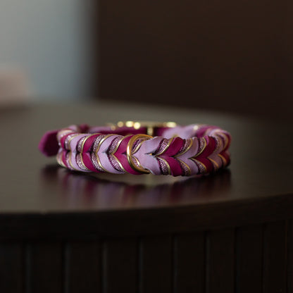 Fast halsband - Bär & fläder (35+8 cm)