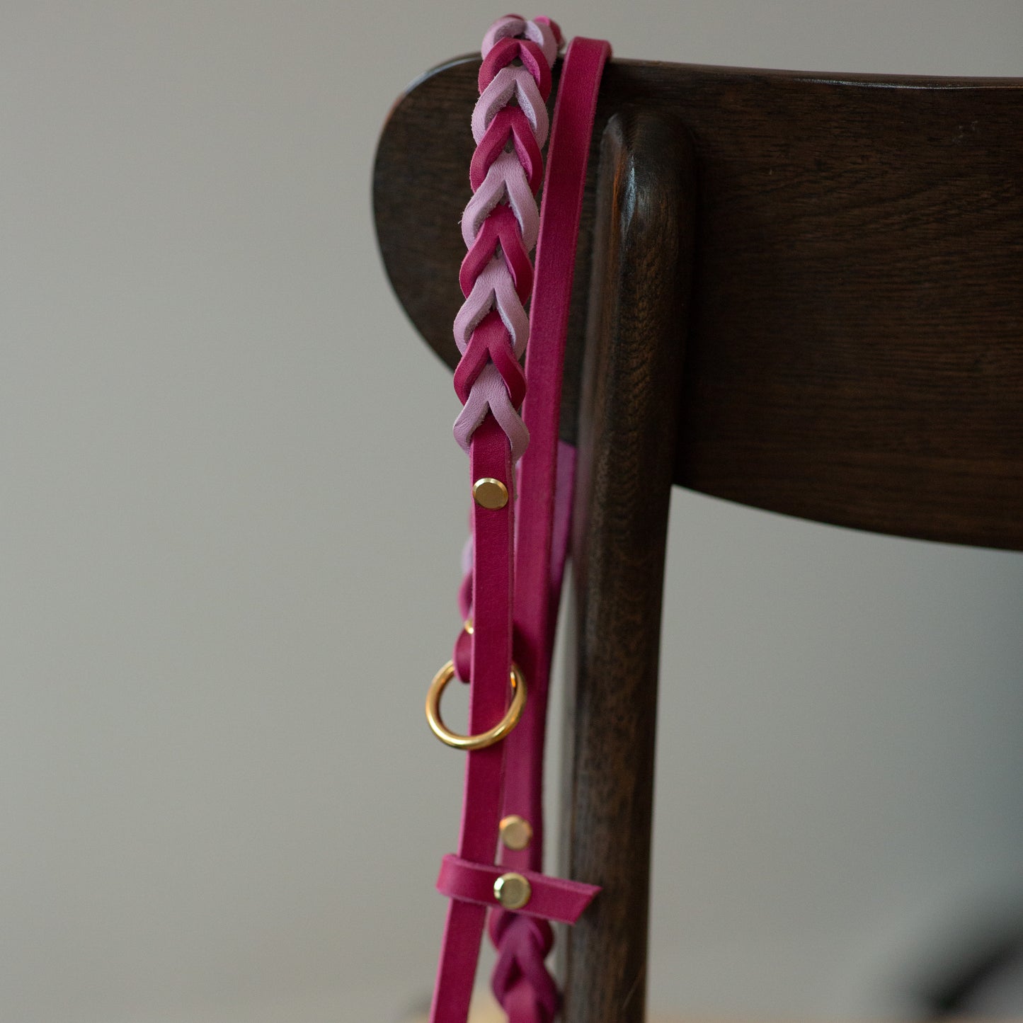 Retrieverkoppel - Mörkrosa & Ljusrosa