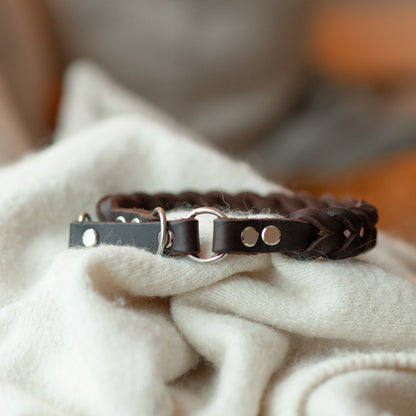 Halvstryp - Brun & Silver 32+7cm